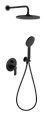 Душевая система Remer Energy EY09S02MD25NOVB, черный матовый Душевая система Remer Energy EY09S02MD25NOVB, черный матовый