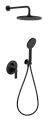 Душевая система Remer Energy EY09S02MD25NOVB, черный матовый Душевая система Remer Energy EY09S02MD25NOVB, черный матовый