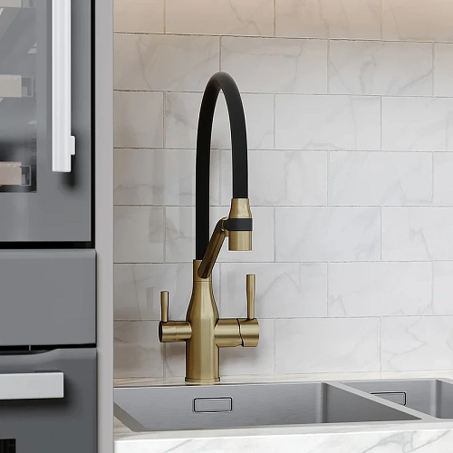 Смеситель для кухни Sancos Orta SC4008BG под фильтр, брашированное золото Смеситель для кухни Sancos Orta SC4008BG под фильтр, брашированное золото