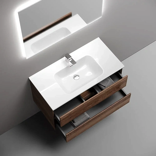 Тумба под раковину Sancos Marmi 2.0 MR2.090ECH 890х445х520 дуб чарльстон, подвесная Тумба под раковину Sancos Marmi 2.0 MR2.090ECH 890х445х520 дуб чарльстон, подвесная