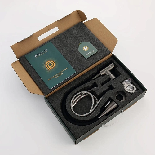 Смеситель для кухни Splenka S201.4306.09 с гибким изливом, графит Смеситель для кухни Splenka S201.4306.09 с гибким изливом, графит