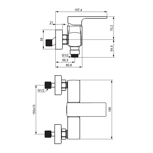 Смеситель для душа Damixa Gala 532000000 хром Смеситель для душа Damixa Gala 532000000 хром