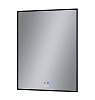 Картинка анонса товара «зеркало grossman pragma-норма black (600x800x45) led с сенсорным выключателем и подогревом 1860802»
