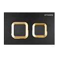 Клавиша смыва BETTOSERB SMART 40006489 черный матовый/золото Клавиша смыва BETTOSERB SMART 40006489 черный матовый/золото