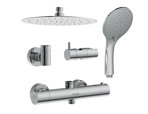 Душевая система Cersanit BRASKO с термостатом A63066 Душевая система Cersanit BRASKO с термостатом A63066