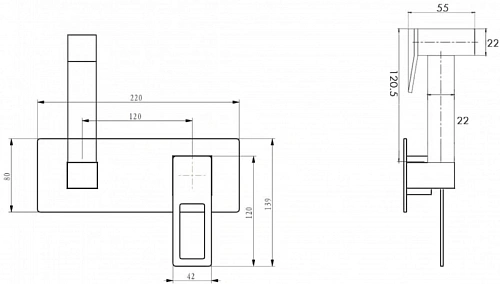 Гигиенический душ Boheme Q 147-CRCR.2 CHROME Гигиенический душ Boheme Q 147-CRCR.2 CHROME