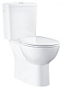 Картинка анонса товара «унитаз напольный grohe bau ceramic со смывным бачком и сиденьем с микролифтом (выпуск в пол), альпин 39346000»