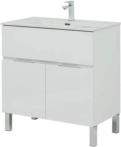 Комплект мебели Aquanet Алвита New 80 1 ящик, 2 дверцы, белый матовый 00274213 Комплект мебели Aquanet Алвита New 80 1 ящик, 2 дверцы, белый матовый 00274213