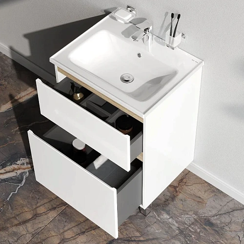 Тумба под раковину AM.PM X-Joy M85AFSX06021WG напольная, 60 см, белый Тумба под раковину AM.PM X-Joy M85AFSX06021WG напольная, 60 см, белый