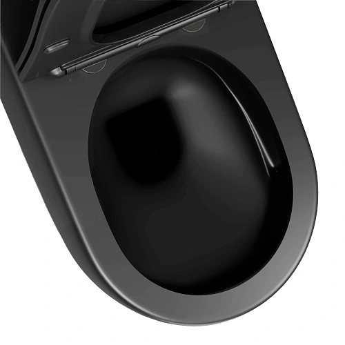 Унитаз напольный Taliente Arte Vortex AR33043 Nero черный матовый, с бачком и крышкой микролифт Унитаз напольный Taliente Arte Vortex AR33043 Nero черный матовый, с бачком и крышкой микролифт