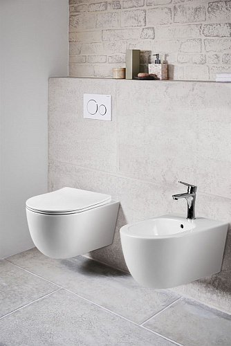 Унитаз подвесной Vincea Evo VT1-34S белый, ультратонкое сиденье soft-close Унитаз подвесной Vincea Evo VT1-34S белый, ультратонкое сиденье soft-close