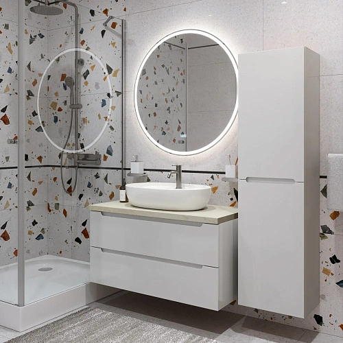 Тумба со столешницей и раковиной BelBagno ETNA 100 etna100bl-kepmco-1346-set подвесная ETNA100BL-KEPMCO-1346-SET Тумба со столешницей и раковиной BelBagno ETNA 100 etna100bl-kepmco-1346-set подвесная ETNA100BL-KEPMCO-1346-SET