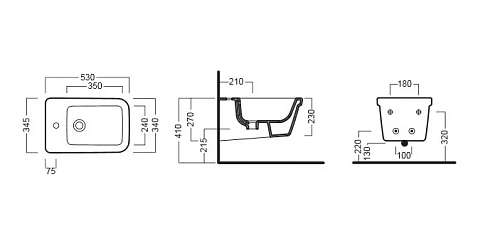 Биде подвесное HATRIA Erika Pro Q YXHW01 Биде подвесное HATRIA Erika Pro Q YXHW01