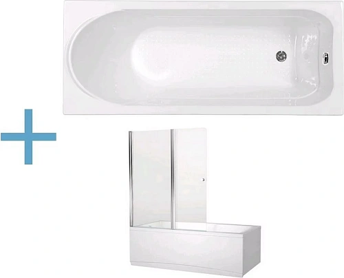 Акриловая ванна Aquanet West 150x70 (+ шторка Aquanet Alfa 4 NF6222-pivot) 00239760 + 00196049 Акриловая ванна Aquanet West 150x70 (+ шторка Aquanet Alfa 4 NF6222-pivot) 00239760 + 00196049