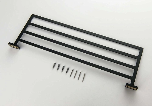 Полотенцедержатель Aquatek ЛИБРА AQ4322MB черный матовый Полотенцедержатель Aquatek ЛИБРА AQ4322MB черный матовый