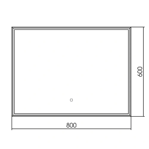 Зеркало ABBER See AG6108SL-0.8 с подсветкой, сенсор, диммер Зеркало ABBER See AG6108SL-0.8 с подсветкой, сенсор, диммер