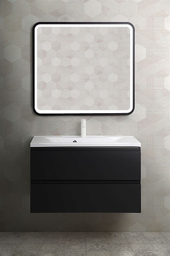 Тумба под раковину ART&MAX BIANCHI AM-Bianchi-900-2C-SO-GM подвесная с двумя выкатными ящиками, серы Тумба под раковину ART&MAX BIANCHI AM-Bianchi-900-2C-SO-GM подвесная с двумя выкатными ящиками, серы