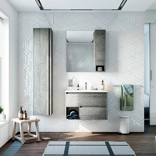 Зеркало STWORKI Карлстад 75 R, дуб рошелье 418759 Зеркало STWORKI Карлстад 75 R, дуб рошелье 418759