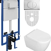 Комплект Унитаз подвесной STWORKI Ларвик 5512 безободковый с микролифтом + Система инсталляции для у 588946 Комплект Унитаз подвесной STWORKI Ларвик 5512 безободковый с микролифтом + Система инсталляции для у 588946