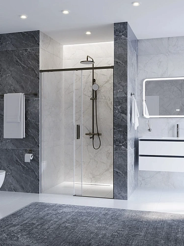 Душевой уголок CEZARES PLANE-P-1-90-C-GM Душевой уголок CEZARES PLANE-P-1-90-C-GM