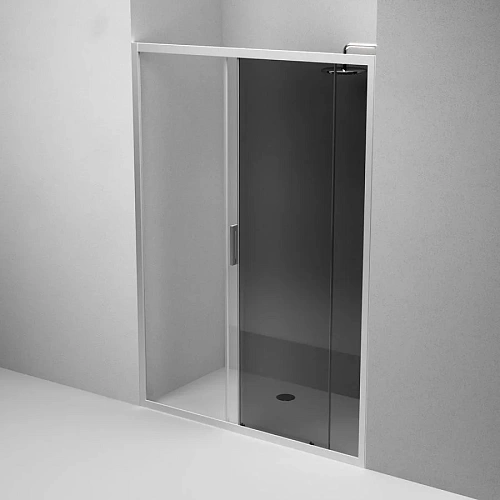 Душевая дверь AM.PM Gem W90G-140-1-195MG 140х195, стекло тонированное, профиль хром матовый Душевая дверь AM.PM Gem W90G-140-1-195MG 140х195, стекло тонированное, профиль хром матовый