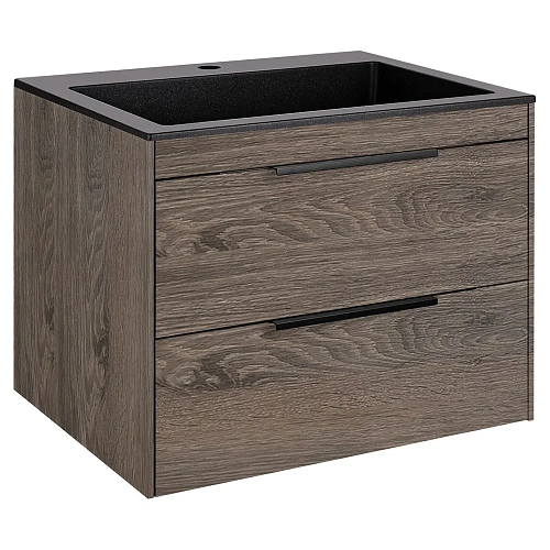 Тумба под раковину Vincea Chiara 2D 600 подвесная, 2 выкатных ящика soft-close, R.Oak VMC-2C2600RO Тумба под раковину Vincea Chiara 2D 600 подвесная, 2 выкатных ящика soft-close, R.Oak VMC-2C2600RO