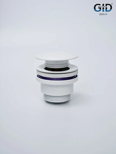 Донный клапан Gid универсальный G-60W 76606K белый 7x7x10 Донный клапан Gid универсальный G-60W 76606K белый 7x7x10