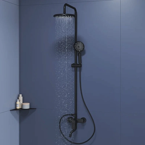 Душевая система RGW Shower Panels SP-25B черный Душевая система RGW Shower Panels SP-25B черный