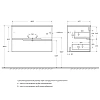Тумба под раковину CEZARES DUET-N-800-2C-SO-VPR-P подвесная Тумба под раковину CEZARES DUET-N-800-2C-SO-VPR-P подвесная