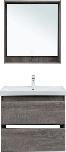 Тумба под раковину Aquanet Милан 80 дуб рошелье 00336374 подвесная Тумба под раковину Aquanet Милан 80 дуб рошелье 00336374 подвесная