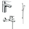 Комплект смесителей Hansgrohe Logis E SetLogisE70A 71177000+71415000+26532400 с душевым гарнитуром