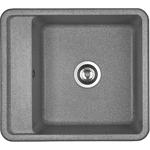 Кухонная мойка Aquaton Беллис 57 1A724932BS230 из литого мрамора, серый Кухонная мойка Aquaton Беллис 57 1A724932BS230 из литого мрамора, серый