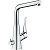 Картинка анонса товара «смеситель для кухни hansgrohe metris m71 320, с запорным вентилем, 1jet 14888000, хром»