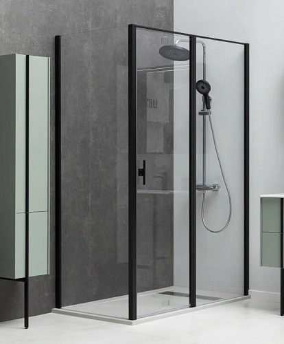 Душевой уголок Allen Brau Priority 90x100 3.31027.BBA + 3.31048.BBA черный браш Душевой уголок Allen Brau Priority 90x100 3.31027.BBA + 3.31048.BBA черный браш