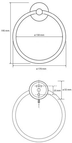 Полотенцедержатель Bemeta WHITE 104104064 Полотенцедержатель Bemeta WHITE 104104064
