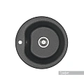 Кухонная мойка Aquaton Мида 1A712732MD210 из литого мрамора, круглая, графит Кухонная мойка Aquaton Мида 1A712732MD210 из литого мрамора, круглая, графит