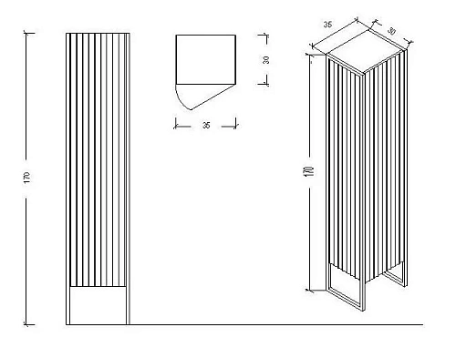 Шкаф-пенал Armadi Art MONACO 868-CPCR-R капучино глянец + хром R Шкаф-пенал Armadi Art MONACO 868-CPCR-R капучино глянец + хром R