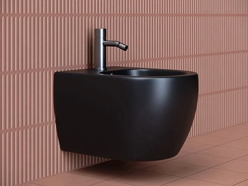 Биде подвесное Ceramica Nova PLAY CN3002MB черный матовый Биде подвесное Ceramica Nova PLAY CN3002MB черный матовый