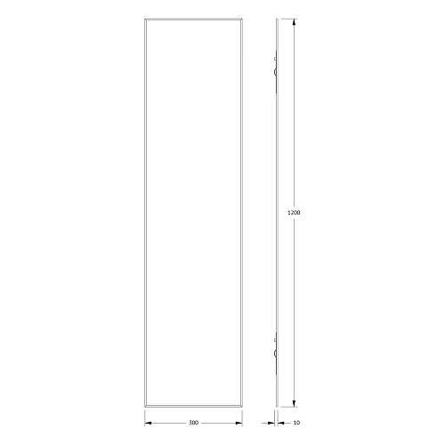 Зеркало Evoform Standard BY 0237 30х120 см с фацетом Зеркало Evoform Standard BY 0237 30х120 см с фацетом