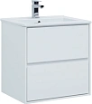 Тумба под раковину Aquanet Милан 65 белый глянец 00339965 подвесная Тумба под раковину Aquanet Милан 65 белый глянец 00339965 подвесная