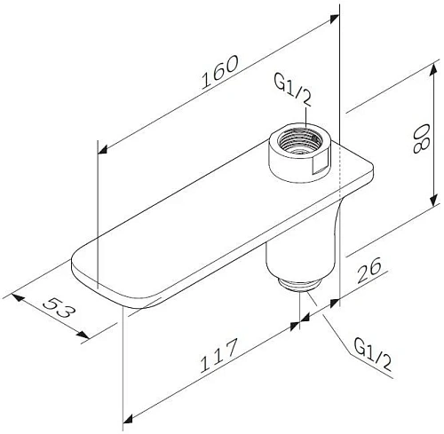 Излив AM.PM F50A70900 поворотный, на ванну Излив AM.PM F50A70900 поворотный, на ванну