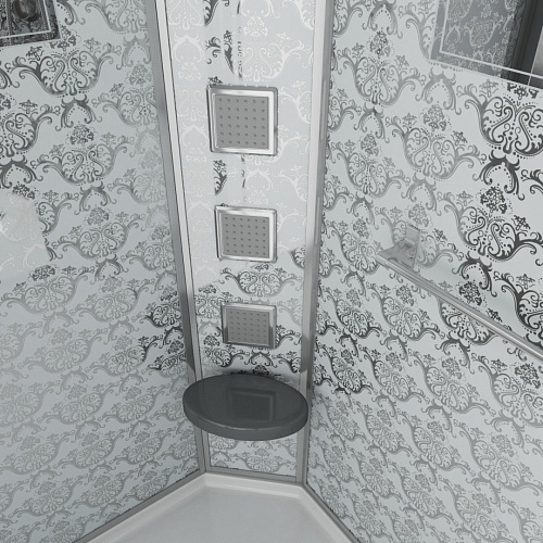 Душевая кабина Niagara Luxe NG-7711WR (900x1200х2150) низкий поддон стенки белые Душевая кабина Niagara Luxe NG-7711WR (900x1200х2150) низкий поддон стенки белые