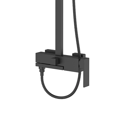 Душевая система Agger Great A2893344 с изливом, черный Душевая система Agger Great A2893344 с изливом, черный