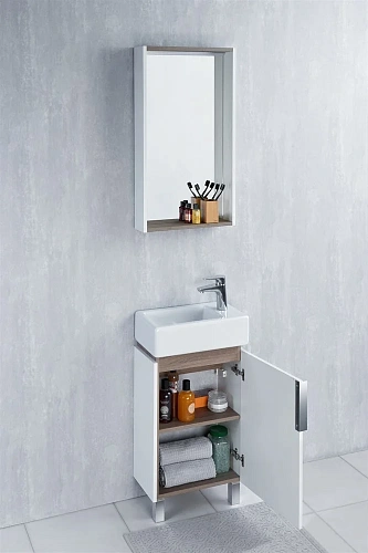 Тумба под раковину Aquaton Бэлла белый, джарра 1A221501BBAZ0 Тумба под раковину Aquaton Бэлла белый, джарра 1A221501BBAZ0