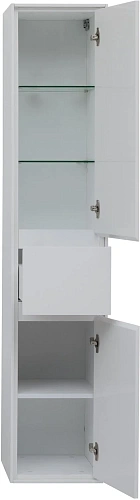 Шкаф-пенал Aquanet Милан 35 00339957 белый глянец с ящиком Шкаф-пенал Aquanet Милан 35 00339957 белый глянец с ящиком