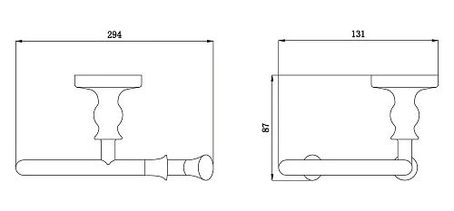 Держатель туалетной бумаги Rush Crete CR35110 без крышки Держатель туалетной бумаги Rush Crete CR35110 без крышки