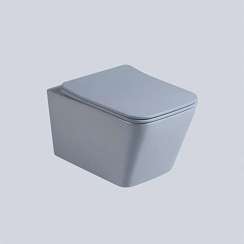 Унитаз подвесной Vincea Q-Line VT1-12MO безободковый, цвет океан мат., ультратонкое soft close сиден Унитаз подвесной Vincea Q-Line VT1-12MO безободковый, цвет океан мат., ультратонкое soft close сиден