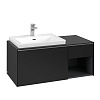 Картинка анонса товара «тумба под раковину villeroy &amp; boch subway 3.0 volcano black / volcano black c57200vl»