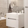Тумба с раковиной DIWO Коломна 60, подвесная с накладной раковиной, белая, МДФ 462635 Тумба с раковиной DIWO Коломна 60, подвесная с накладной раковиной, белая, МДФ 462635