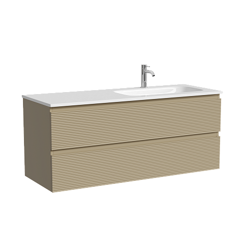 Тумба под раковину SANCOS Folk FL120RCP правая 1190х445х500 капучино, подвесная Тумба под раковину SANCOS Folk FL120RCP правая 1190х445х500 капучино, подвесная